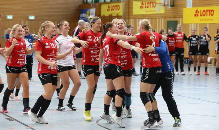 Ludwigsburg Lotto Cup final HSG Bad Wildungen Vipers red vs HSG Bensheim Auerbach black jubilee winner Bad Wildungen