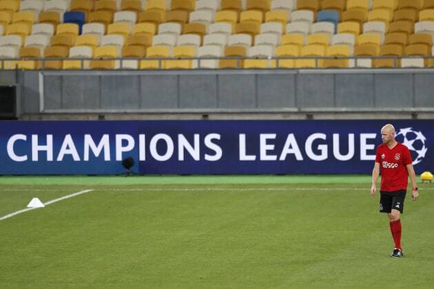 KIEV, Ukraine, 27-08-2018, Stadium NSK Olimpiejsky,football, season 2018 2019, Champions League Play-offs . Training of Ajax with coach Erik ten Hag for tomorrow s game against Dynamo Kiev. Training Ajax in Kiev  x2428029x