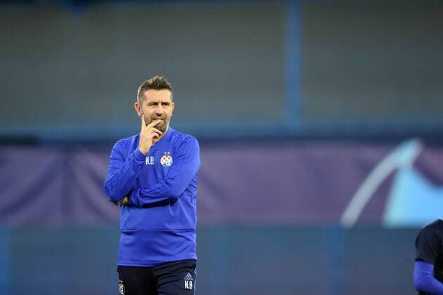 GNK Dinamo training - Zagreb, Croatia 27.08.2018., Zagreb - GNK Dinamo training before UEFA Champions League match with BSC Young Boys. Nenad Bjelica.  LukaxStanzl PIXSELL