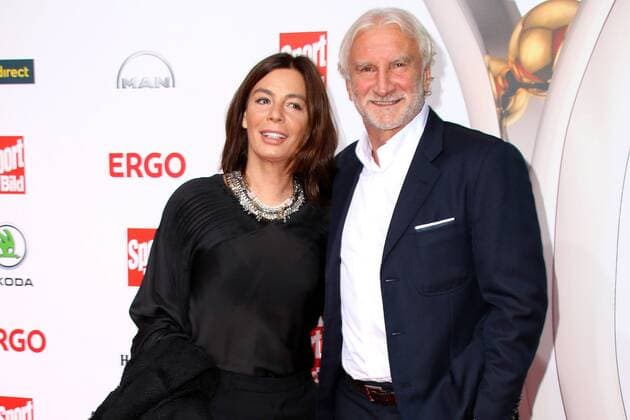 Rudi and Sabrina Völler at the presentation of the Sport Bild Award on 27.08.208 in Hamburg. Sportbild Award 2018 Presentation in Hamburg