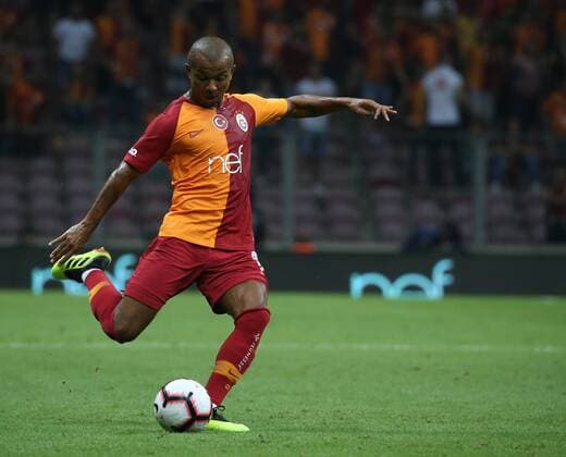 Mariano Ferreira Filho of Galatasaray during the Turkish Superlig match between Galatasaray and Alanyaspor at Turk Telekom Stadium in Istanbul , Turkey on August 27 , 2018. 