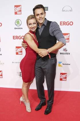 Aljona Savchenko with her husband Liam Cross at the presentation of the 16 Sport Bild Award 2018 in the Fischauktionshalle Hamburg 27 08 2018 Foto:xH.xHartmannx xFuturexImage