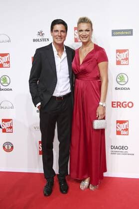 Maria Höfl Riesch with husband Marcus Höfl at the presentation of the 16 Sport Bild Award 2018 in the Fischauktionshalle Hamburg 27 08 2018 Foto:xH.xHartmannx xFuturexImage