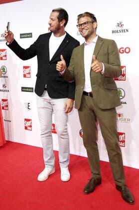Pascal Hens and Moritz Fürste at the presentation of the 16 Sport Bild Award 2018 in the Fischauktionshalle Hamburg 27 08 2018 Foto:xH.xHartmannx xFuturexImage