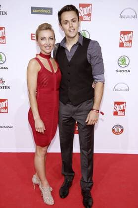 Aljona Savchenko with her husband Liam Cross at the presentation of the 16 Sport Bild Award 2018 in the Fischauktionshalle Hamburg 27 08 2018 Foto:xgbrcix xFuturexImage