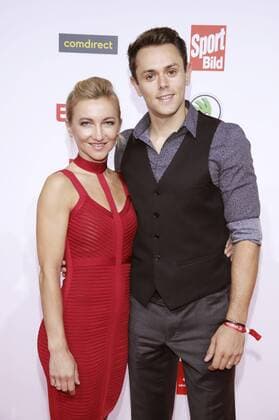 Aljona Savchenko with her husband Liam Cross at the presentation of the 16 Sport Bild Award 2018 in the Fischauktionshalle Hamburg 27 08 2018 Foto:xgbrcix xFuturexImage