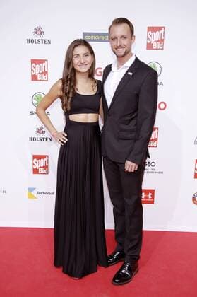 Gesa Felicitas Krause with friend Marc Schultz at the presentation of the 16 Sport Bild Award 2018 in the Fischauktionshalle Hamburg 27 08 2018 Foto:xgbrcix xFuturexImage