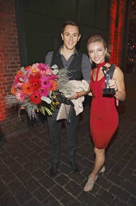 Aljona Savchenko with her husband Liam Cross at the presentation of the 16 Sport Bild Award 2018 in the Fischauktionshalle Hamburg 27 08 2018 Foto:xgbrcix xFuturexImage