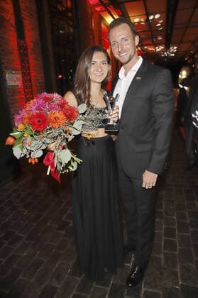 Gesa Felicitas Krause with friend Marc Schultz at the presentation of the 16 Sport Bild Award 2018 in the Fischauktionshalle Hamburg 27 08 2018 Foto:xgbrcix xFuturexImage