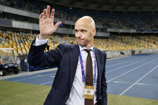 KIEV, Ukraine, 28-08-2018, Stadium NSK Olimpiejsky, football, season 2018 2019, Champions League Play-offs , Ajax Coach Erik ten Hag before the game Dynamo Kiev - Ajax. Dynamo Kiev - Ajax  x2430354x