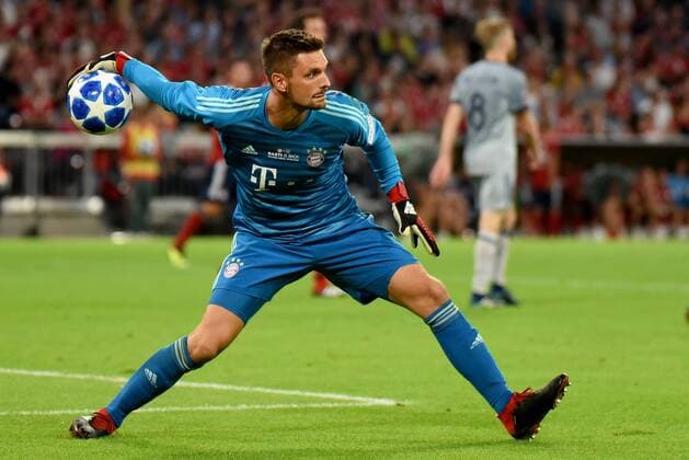 Goalkeeper Sven Ulreich FC Bayern Muenchen Germany Muenchen 28 08 2018 Sport Soccer Bundesliga Servus Basti FC Bayern Munich vs Chicago Fire Allianz Arena DFL REGULATIONS PROHIBIT ANY USE OF PHOTOGRAPH AS IMAGE SEQUENCES AND OR QUASI VIDEO