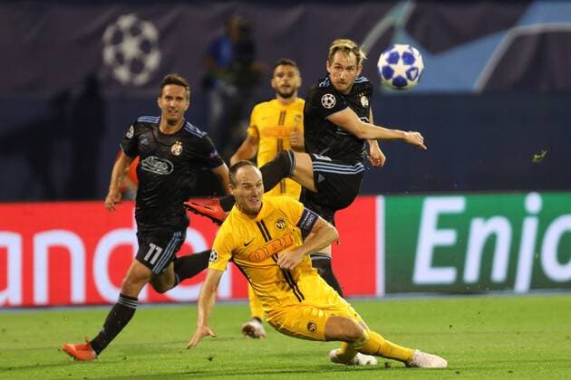 Zagreb, 28 08 2018 - Stadion Maksimir, UEFA Champions League - 2018 19, GNK Dinamo (blue) - BSC Young Boys (yellow) Izet Hajrovic (8) 
