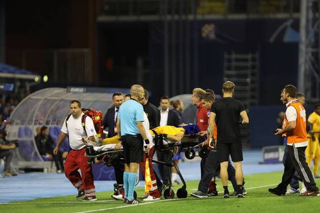 Sport Bilder des Tages Zagreb, 28 08 2018 - Stadion Maksimir, UEFA Champions League - 2018 19, GNK Dinamo (blue) - BSC Young Boys (yellow) 1:2, Miralem Sulejmani (7) 