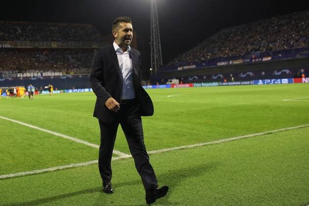Zagreb, 28 08 2018 - Stadion Maksimir, UEFA Champions League - 2018 19, GNK Dinamo (blue) - BSC Young Boys (yellow) 1:2, Nenad Bjelica (CRO) 