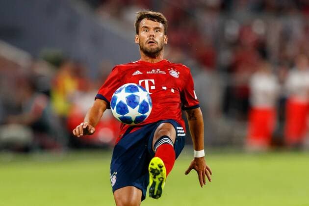 Muenchen Germany 28 08 2018 Farewell match Bastian Schweinsteiger FC Bayern Muenchen Chicago Fire Juan Bernat FCB in action DeFodi048