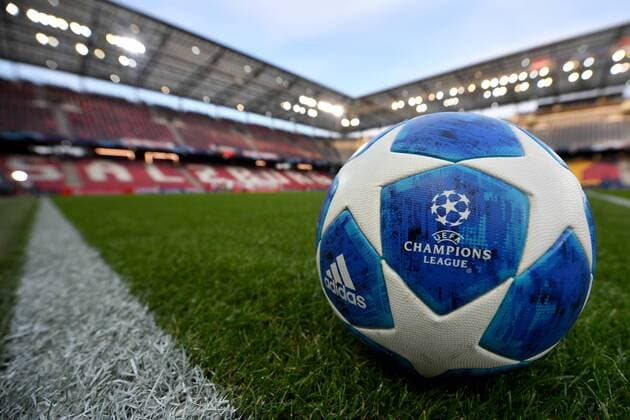 SOCCER - CL quali, RBS vs Belgrade SALZBURG,AUSTRIA,29.AUG.18 - SOCCER - UEFA Champions League qualification play-off, Red Bull Salzburg vs FC Red Star Belgrade. Image shows an overview of the Red Bull Arena and the champions league matchball. GEPAxpictures xFlorianxErtl