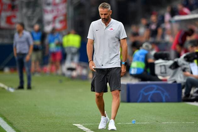 SOCCER - CL quali, RBS vs Belgrade SALZBURG,AUSTRIA,29.AUG.18 - SOCCER - UEFA Champions League qualification play-off, Red Bull Salzburg vs FC Red Star Belgrade. Image shows head coach Marco Rose (RBS). GEPAxpictures xFlorianxErtl