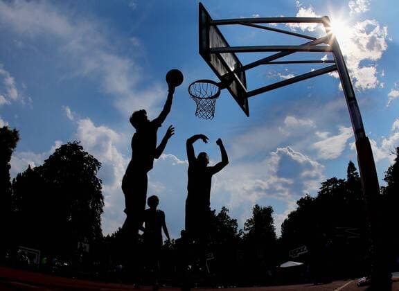 BAU 14 07 2018 Stuttgart Basketball Streetball Festival Feature Schatten