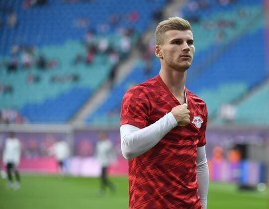 Football mens season 2018 2019 Europa League qualifying play offs reverse RB Leipzig Sorja Luhansk Timo Werner RB Leipzig warming up in warming up 30 08 2018 Copyright: xMatthiasxKochx