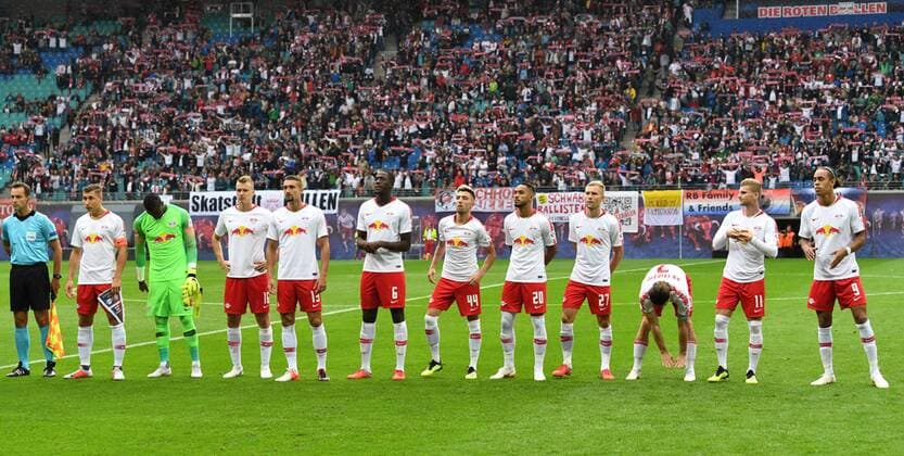 Football mens season 2018 2019 Europa League qualifiers Play offs reverse RB Leipzig Sorja Luhansk Leipzig before the game 30 08 2018 Copyright: xMatthiasxKochx