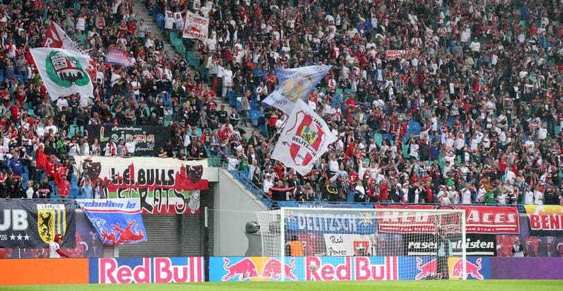 RB Leipzig Luhansk Soccer Euro League Qualifiers Leipzig 30 08 2018 Red Bull Arena Soccer UEFA Europa League Playoff Qualification RUECK RB Leipzig vs FK Sorja Luhansk UKR The image of RB Leipzig