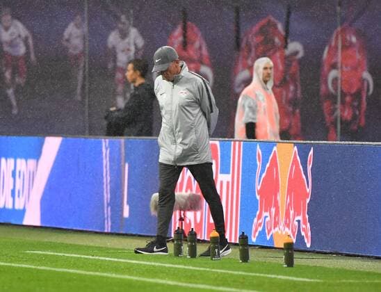 Soccer Men Season 2018 2019 Europa League Qualifiers Play offs Match RB Leipzig Sorja Luhansk Coach Ralf Rangnick RB Leipzig 30 08 2018 Copyright: xMatthiasxKochx