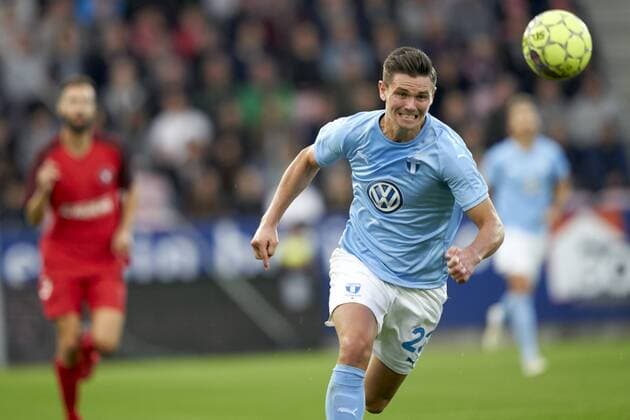 Marcus Antonsson MalmoÌˆ FF FC Midtjylland - Malmö FF UEFA Europa League 2018 219 playoffs. at MCH ArenaThursday, 30 August 2018 Danmark 