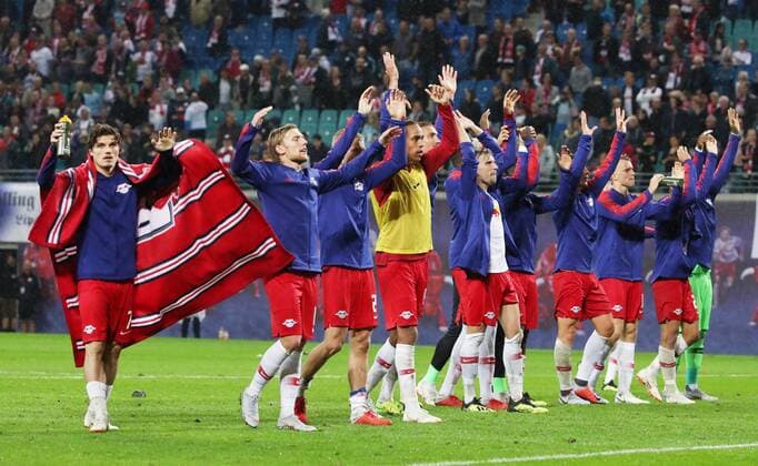 RB Leipzig Luhansk Soccer Euro League Qualifiers Leipzig 30 08 2018 Red Bull Arena Soccer UEFA Euro League Qualification PlayOff 2nd leg RB Leipzig vs FK Sorja Luhansk 3 2 1 1 Pictured