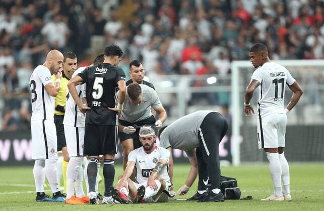 Partizan™s Aleksandar Scekic during Besiktas - Partizan UEFA European League Qualifying Round Game, at Vodafone Arena, Istanbul, 30th of August 2018.  Copyright: TolgaxAdanali STA_2608