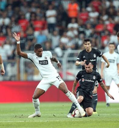 Besiktas during Besiktas - Partizan UEFA European League Qualifying Round Game, at Vodafone Arena, Istanbul, 30th of August 2018.  Copyright: TolgaxAdanali STA_2638