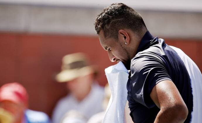 TENNIS - ATP Tennis Herren US Open 2018 NEW YORK CITY,NEW YORK,USA,30.AUG.18 - TENNIS - ATP World Tour, US Open, Grand Slam, Flushing Meadows. Image shows Nick Kyrgios (AUS). GEPAxpictures xMatthiasxHauer
