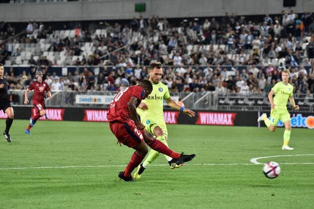Zaydou Youssouf (gir) FOOTBALL : Bordeaux vs KAA Gent- 4eme Tour Ligue Europa - Bordeaux - 30 08 2018 ThierryBreton Panoramic 