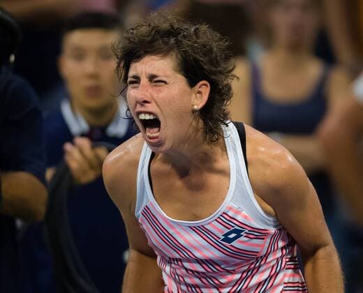 August 30, 2018 - Carla Suarez Navarro of Spain in action during her second round match at the 2018 US Open Grand Slam tennis tournament. New York, USA. August 30th 2018. 2018 US Open - 30 Aug - ZUMAa181 20180830_zaa_a181_132 Copyright: xAFP7x