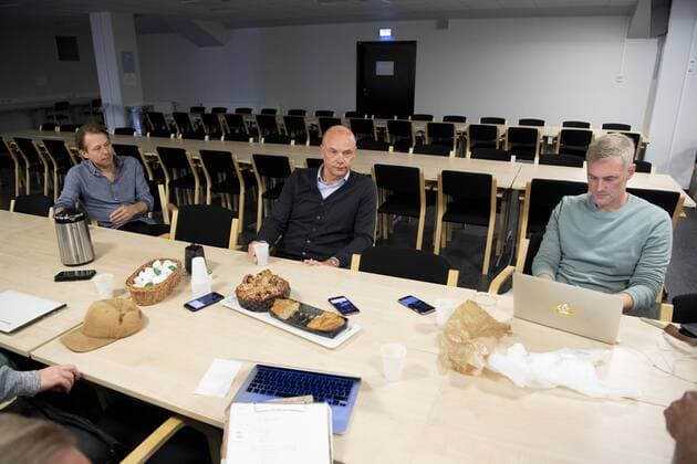 180831 Trainer Uwe Rösler is interviewed during a press meeting with Malmö FF after the draw to the Europa League on August 31, 2018 in Malmö  Copyright: LUDVIGxTHUNMAN BB180831LT002