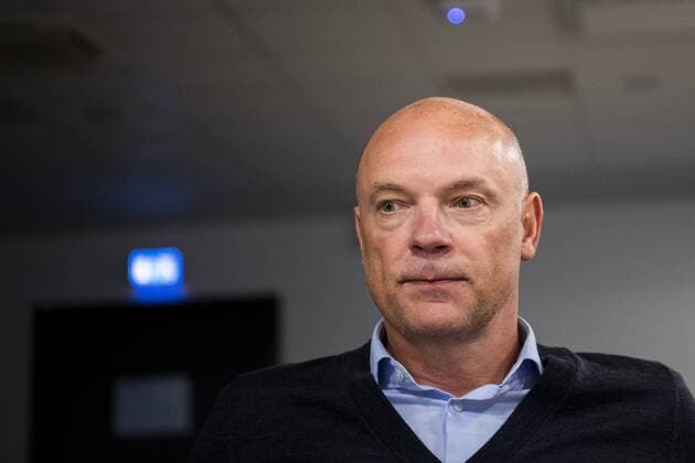 180831 Trainer Uwe Rösler is interviewed during a press meeting with Malmö FF after the draw to the Europa League on August 31, 2018 in Malmö  Copyright: LUDVIGxTHUNMAN BB180831LT003