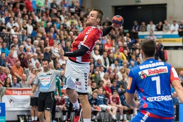 Lukas Ossenkopp Handball Sportverein Hamburg 14 HBW Balingen Weilstetten vs Handball Sport Club Hamburg Handballl DKB Men 2 Bundesliga 2 Gameday League Season 18 19 GER 31 08 2018 HBW Balingen Weilstetten vs Handball Sport Club Hamburg Handballl DKB Men 2 Bundesliga 2 Gameday League Season 18 19 GER 31 08 2018 Balingen Copyright: xEIBNER WolfgangxFrankx EP_WFK