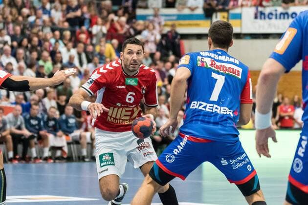 Blazenko Lackovic Handball Sportverein Hamburg 06 Jannik Hausmann HBW Balingen Weilstetten 07 HBW Balingen Weilstetten vs Handball Sport Club Hamburg Handballl DKB Men 2 Bundesliga 2 Gameday League Season 18 19 GER 31 08 2018 HBW Balingen Weilstetten Handball Sport DKB Men 2 Bundesliga 2 Round Season 2 18 19 GER 31 08 2018 Balingen Copyright: xEIBNER WolfgangxFrankx EP_WFK