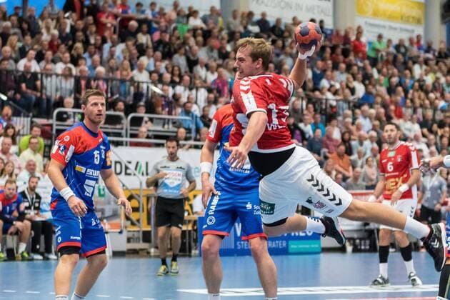 Niklas Weler Handball Sportverein Hamburg 13 HBW Balingen Weilstetten vs Handball Sport Club Hamburg Handballl DKB Men 2 Bundesliga 2 Gameday League Season 18 19 GER 31 08 2018 HBW Balingen Weilstetten vs Handball Sport Club Hamburg Handballl DKB Men 2 Bundesliga 2 Gameday League Season 18 19 GER 31 08 2018 Balingen Copyright: xEIBNER WolfgangxFrankx EP_WFK