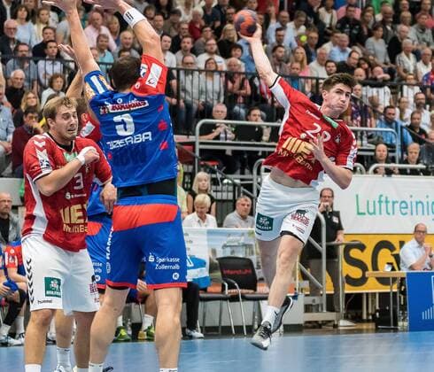 Handballl DKB Men 2 Bundesliga 2 Gameday 19. 19 31 08 2018 HBW Balingen Weilstetten vs Handball Sport Club Hamburg Handballl DKB Men 2 Bundesliga 2 Gameday Season 2 18 19 GER 31 08 2018 Balingen Copyright: xEIBNER WolfgangxFrankx EP_WFK