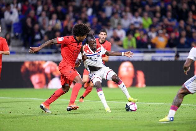 Fußball, Olympique Lyon - OGC Nizza 31 DANTE (NICE) - 10 BERTRAND TRAORE (OL) FOOTBALL : Lyon vs Nice - Ligue 1 Conforama - 31 08 2018 FEP Panoramic 