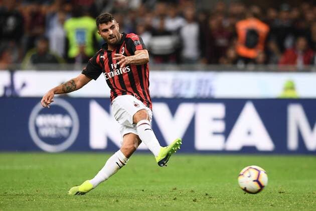 Mg Milano 31 08 2018 - campionato di calcio serie A Milan-Roma foto Matteo Gribaudi Image nella foto: gol Patrick Cutrone 