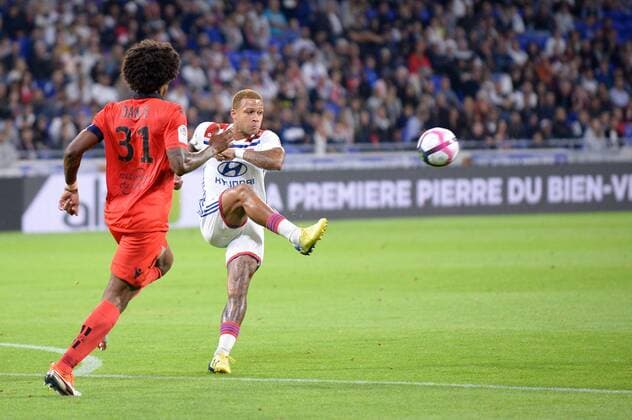 11 MEMPHIS DEPAY (OL) FOOTBALL : Lyon vs Nice - Ligue 1 Conforama - 31 08 2018 FEP Panoramic 