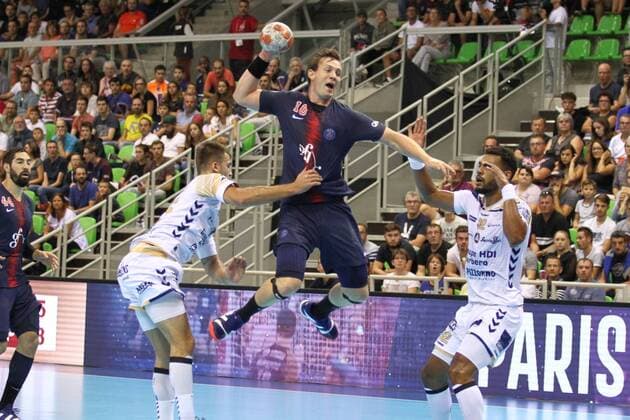 Sander Sagosen (Paris) HANDBALL : Trophee des Champions - Demi-finale - Paris Saint-Germain HB vs Saint-Raphael Var HB - 01 09 18 KevinDomas Panoramic 