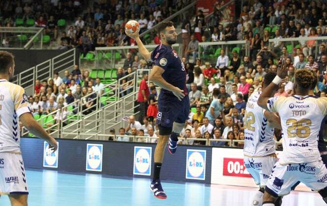 Nedim Remili (Paris) HANDBALL : Trophee des Champions - Demi-finale - Paris Saint-Germain HB vs Saint-Raphael Var HB - 01 09 18 KevinDomas Panoramic 