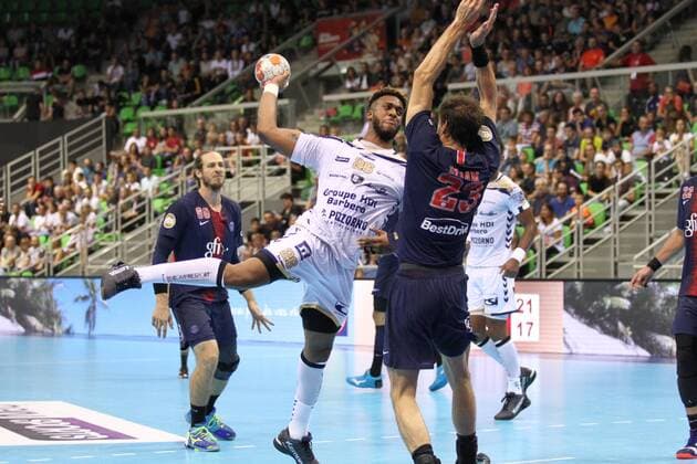 Jeremy Toto (Saint-Raphael) HANDBALL : Trophee des Champions - Demi-finale - Paris Saint-Germain HB vs Saint-Raphael Var HB - 01 09 18 KevinDomas Panoramic 