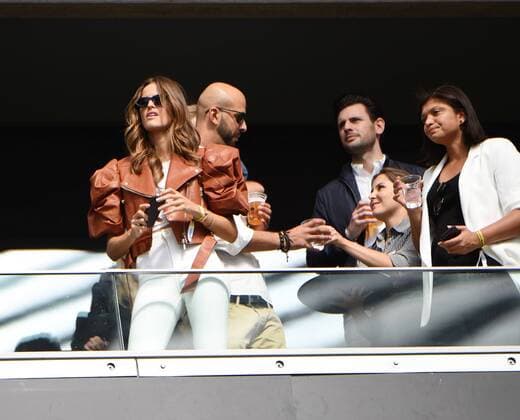 01 09 2018 GER Frankfurt am Main Season 2018 2019 1 Bundesliga Eintracht Frankfurt SGE SV Werder Bremen In the stands Maria Izabel Goulart Dourado is a Brazilian model Fiancée of goalkeeper Kevin Trapp 31 Eintracht Frankfurt DFL regulations prohibit any use of images as image sequences and or quasi Video
