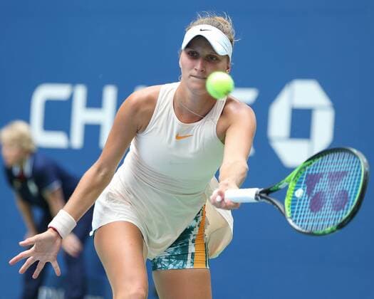 Marketa Vondrousova Tennis - US Open 2018 - Grand Slam ITF ATP Tennis Herren WTA Tennis Damen - Billie Jean King Tennis Center - New York - New York - USA - 1 September 2018. *** Marketa Vondrousova Tennis US Open 2018 Grand Slam ITF ATP WTA Billie Jean King Tennis Center New York New York USA 1 September 2018 Copyright: xJuergenxHasenkopfx