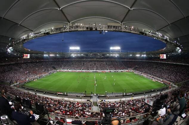 01 09 2018 Germany Stuttgart Football Bundesliga 2 Gameday League Season 2018 2019 VfB Stuttgart vs Bayern Munich Overview Mercedes Benz Arena DFL REGULATIONS PROHIBIT ANY USE OF PHOTOGRAPH AS IMAGE SEQUENCES AND OR QUASI VIDEO In accordance with the requirements of the DFL German Football League it is forbidden in the stadium and or to make use of photographs taken by the game in the form of sequence pictures and or video-like photo series