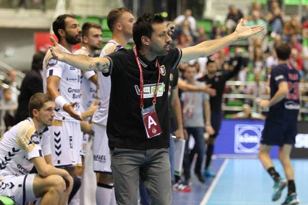 Joel DA Silva (Saint-Raphael) HANDBALL : Trophee des Champions - Demi-Finale - Paris Saint-Germain HB vs Saint-Raphael VHB - 01 09 18 KevinDomas Panoramic 