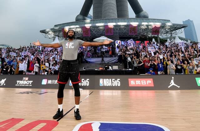 SHANGHAI, CHINA - SEPTEMBER 01: NBA Basketball Herren USA player Andre Drummond of Detroit Pistons attends the 2018 NBA 5v5 competition on September 1, 2018 in Shanghai, China.  Copyright: xVCGx CFP111164661603 